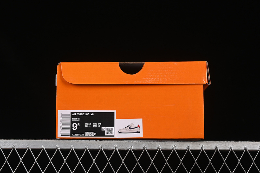 Nike [XX3168-128]-[AIR FORCE 1 07 LOW LV WHITE/BLUE/RED]-[WOMAN:36-39]-[MAN:40-45] - Image 12