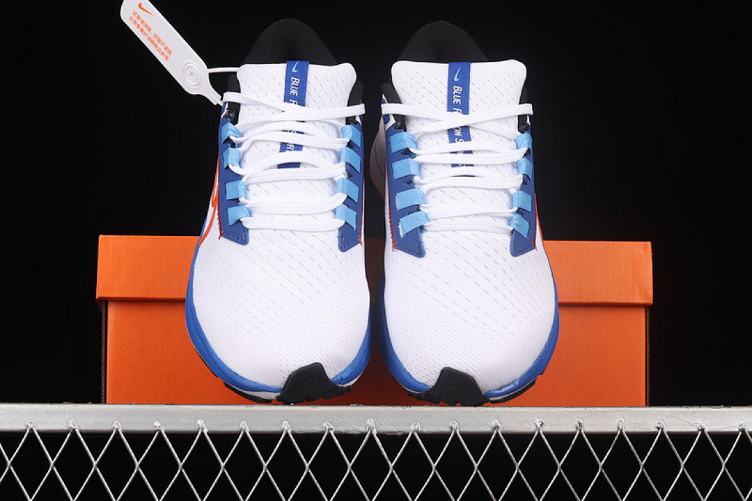 Nike [DQ8575-100]-[AIR ZOOM PEGASUS 38 WHITE/GAME ROYAL/UNIVERSITY BLUE/RUSH ORANGE]-[UNISEX:36-45] - Image 13