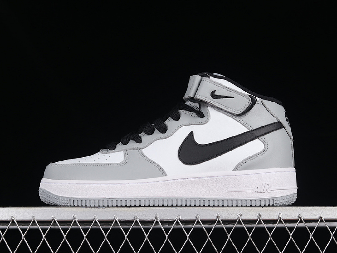 Nike [HG1522-016]-[AIR FORCE 1 MID 07 WHITE/BLACK/LIGHT GREY]-[WOMAN:35.5-39]-[MAN:40-45], photo 1