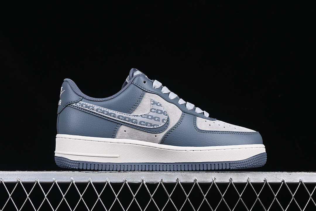Nike [DM6688-051]-[AIR FORCE 1 07 LOW CDG WHITE/GREY/BLUE]-[WOMAN:36-39]-[MAN:40-45] - Image 16