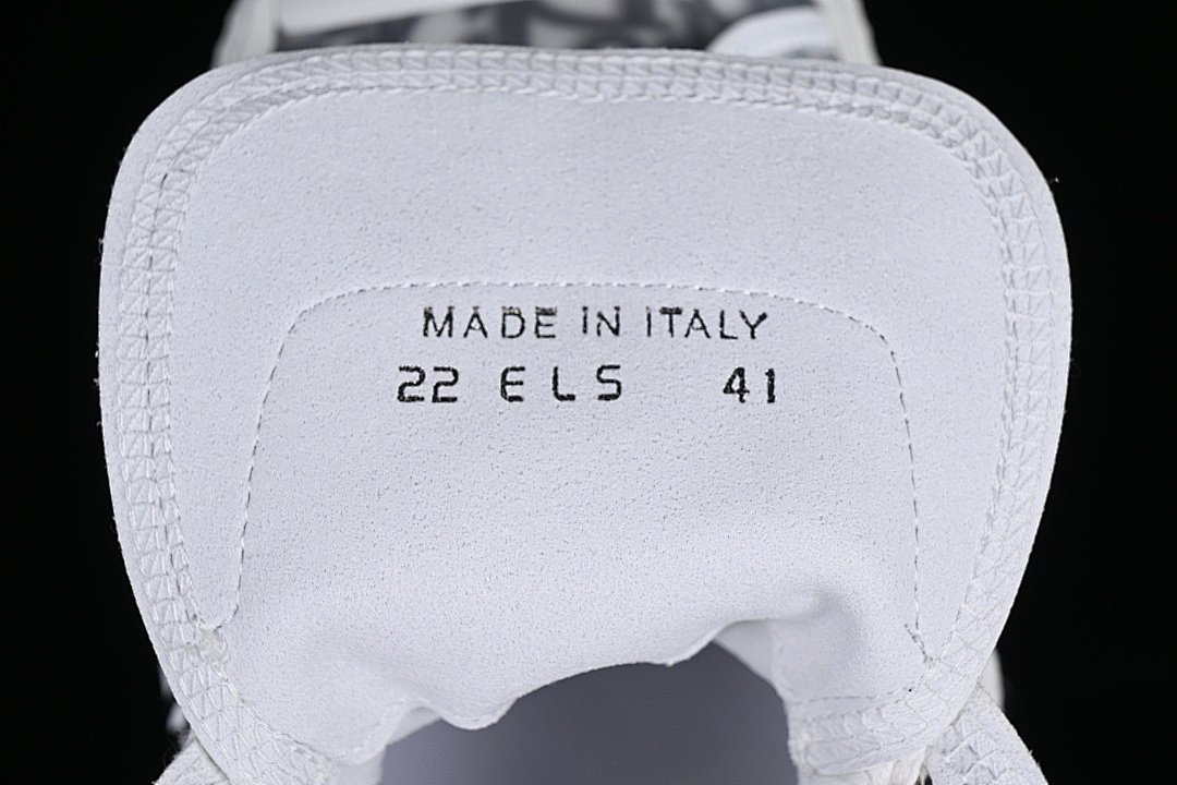 Dior [B23 OBLIQUE TOP SNEAKERS MID CASUAL SHOES LIGHT GRAY/WHITE]-[WOMAN:39]-[MAN:40-46] - Image 6