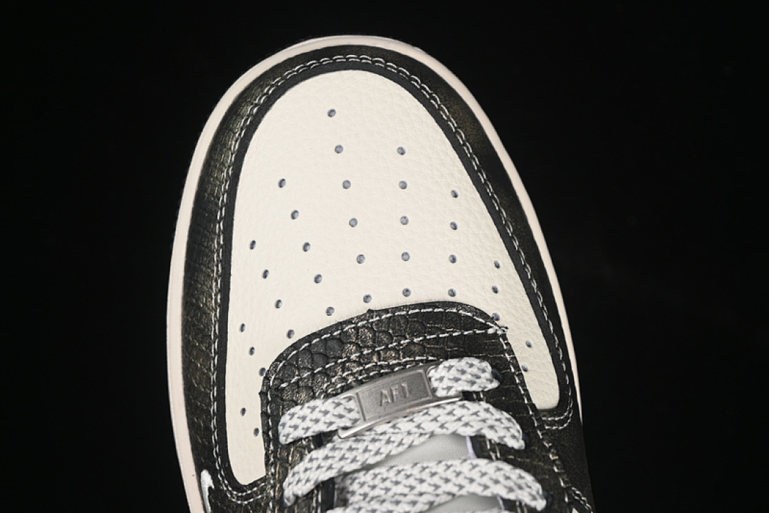 Nike [XS1958-556]-[AIR FORCE 1 07 LOW WHITE/GREY/BLACK/BEIGE]-[WOMAN:36-39]-[MAN:40-45] - Image 9