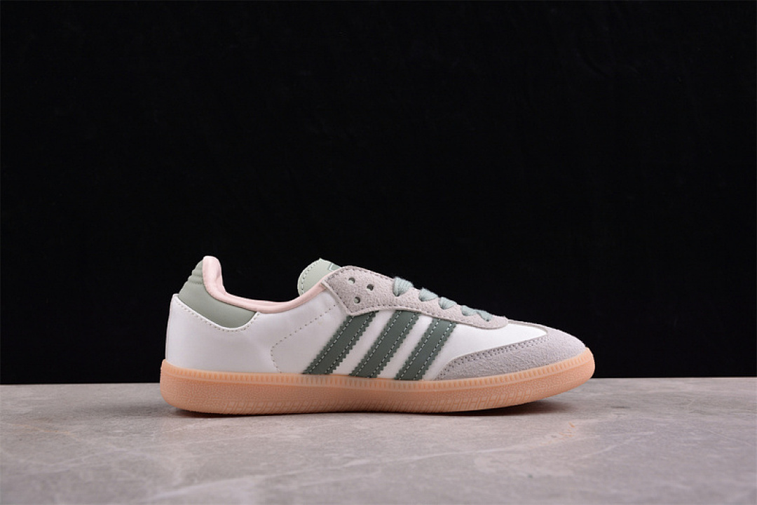 Adidas [ID0942]-[SAMBA VEGAN WHITE/GREY/GREEN]-[WOMAN:36-39]-[MAN:40-45] - Image 9