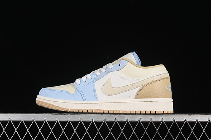 Jordan AIR Jordan 1 LOW OG OFF WHITE/BROWN/BLUE · HQ4186-111, photo 1