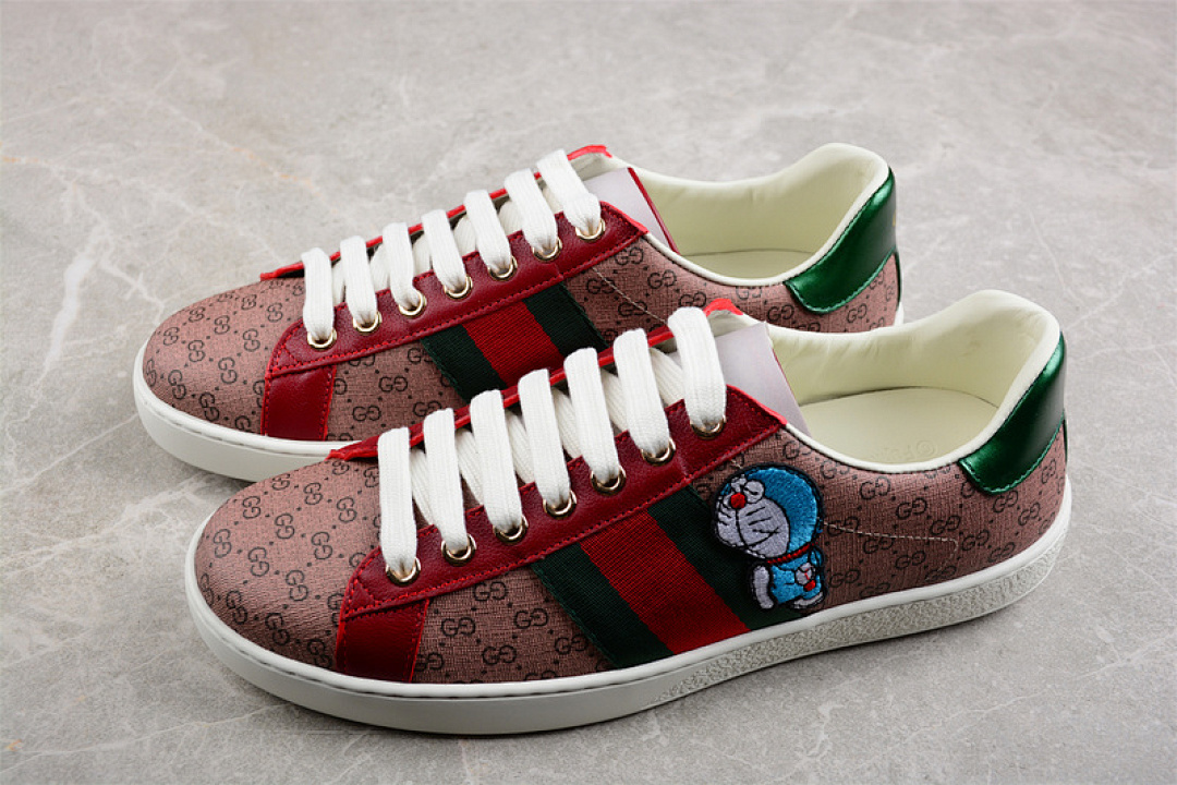 Gucci [GU*CCI ACE LOW CASUAL BOARD SHOES BROWN/RED/GREEN]-[WOMAN:35-44] - Image 9