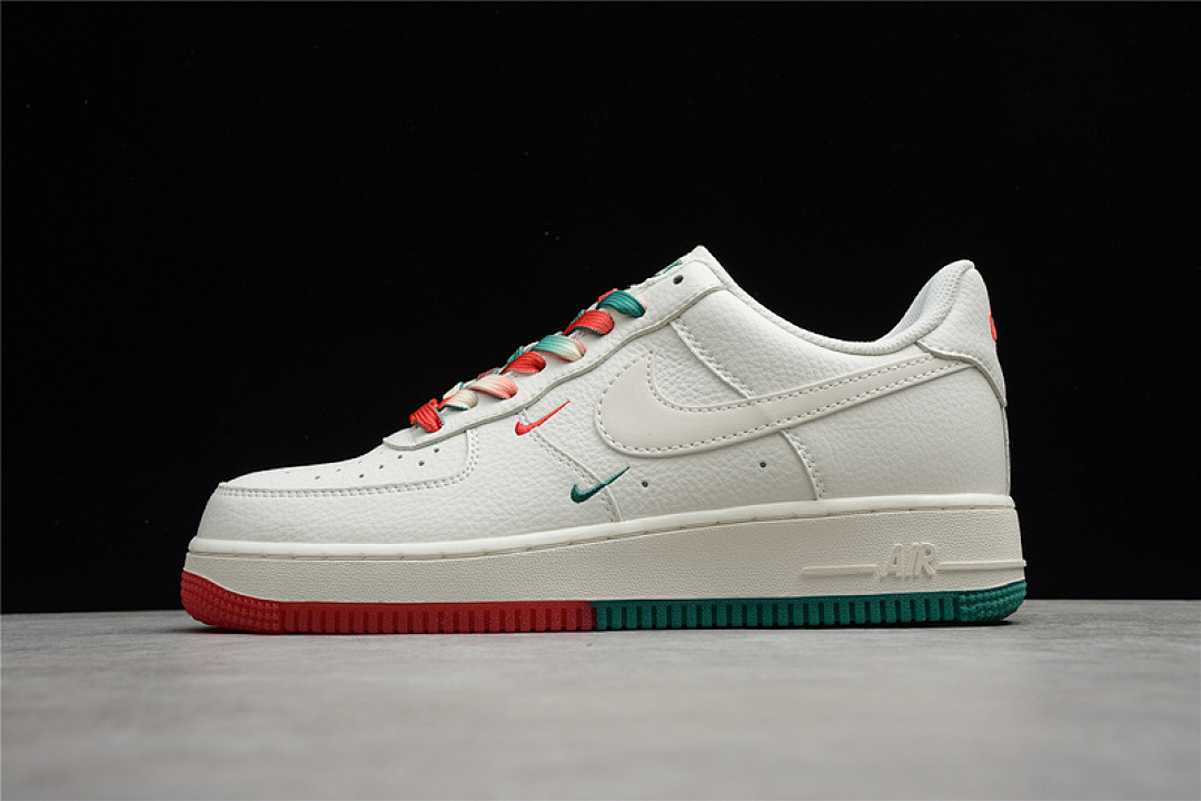 Nike [BU6638-180]-[AIR FORCE 1 LOW 07 SU19 WHITE/GREEN/RED]-[WOMAN:36-39]-[MAN:40-45], photo 1