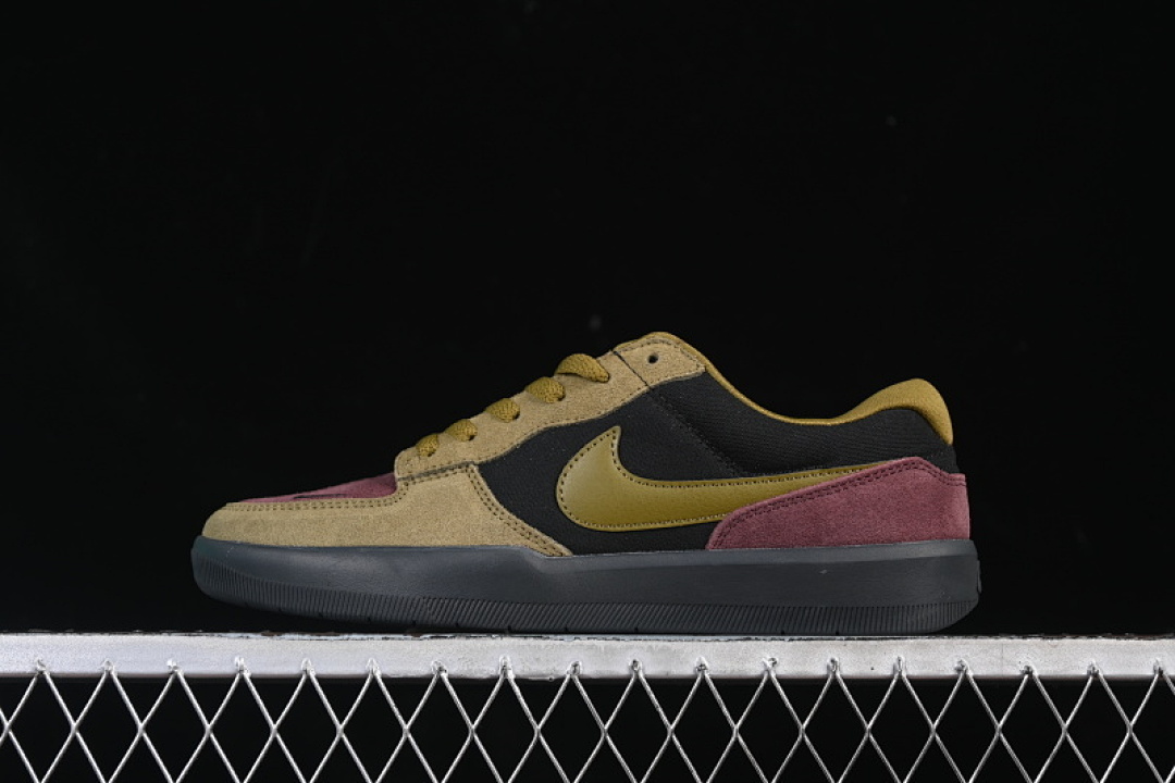 FORCE 58 RETRO SKATE SHOES COFFEE/WINE RED/BLACK · DV5477-008, photo 1