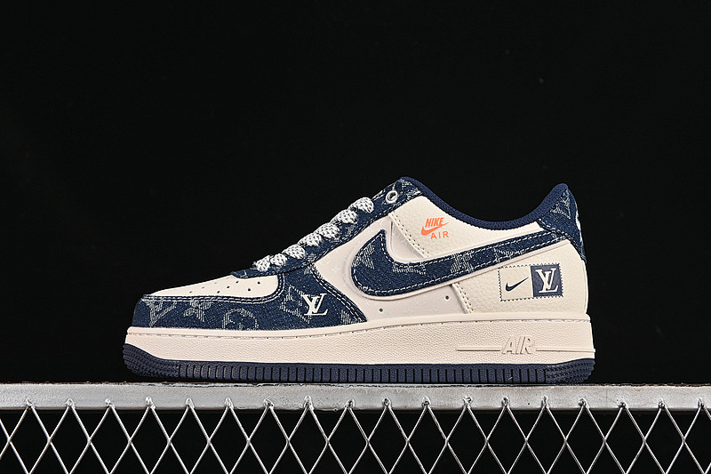 Nike Nike AIR FORCE 1 07 LOW LV GREY/BLUE/WHITE · YX5066-355, photo 1