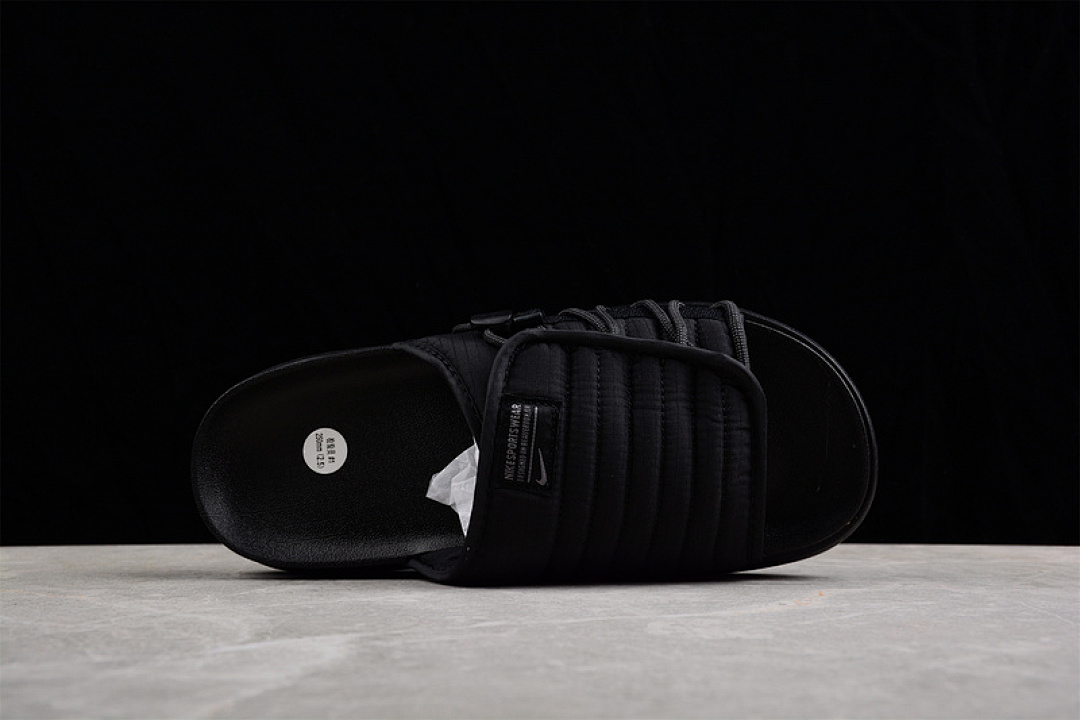 Nike [DC1457-101]-[ASUNA 2 SLIDES BLACK/BLACK/BLACK]-[WOMAN:36-39]-[MAN:40-45] - Image 9