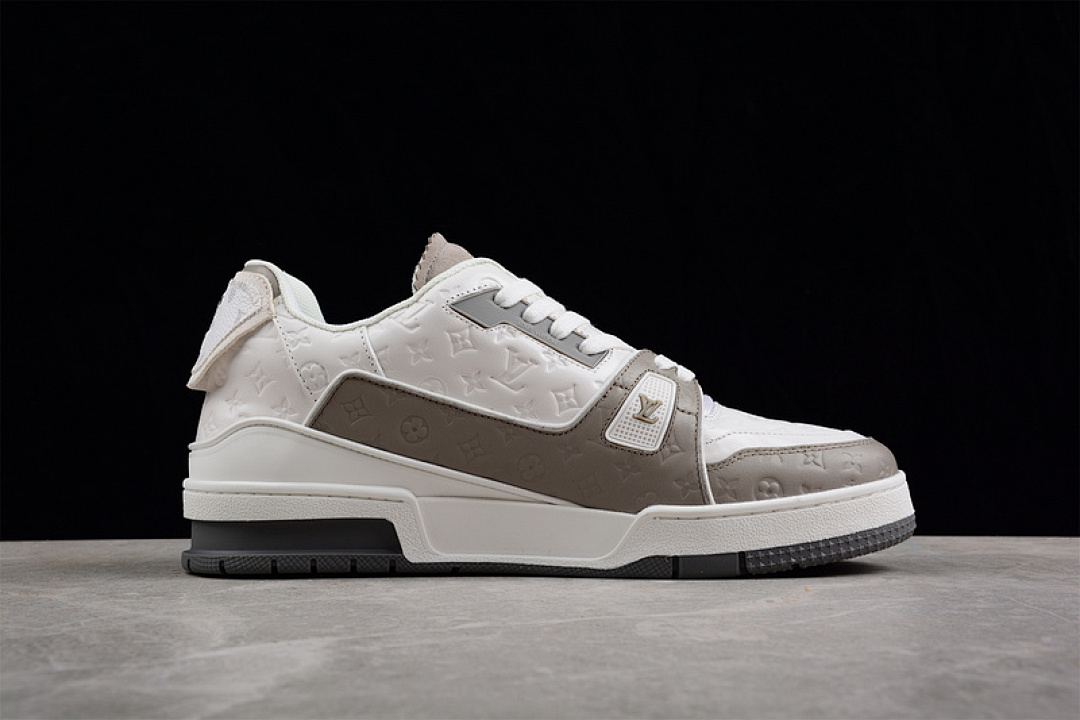 Louis Vuitton [L*V TRAINER LOW SNEAKER WHITE/WHITE/GREY]-[WOMAN:35-39]-[MAN:40-45] - Image 13