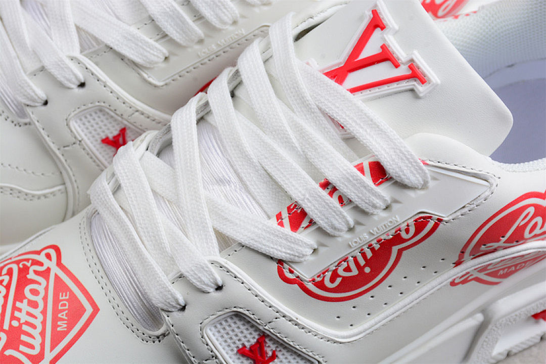 Louis Vuitton [L*V LOW SHOES WHITE/WHITE/RED]-[MAN:38-45] - Image 11