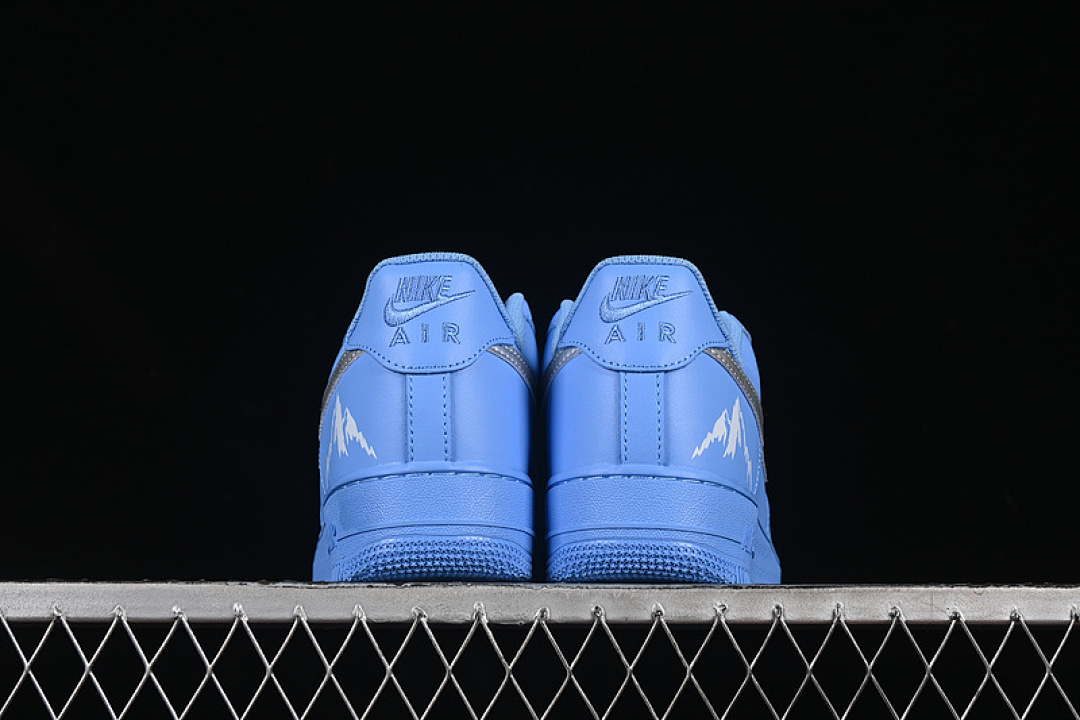 Nike [ZH0316-070]-[AIR FORCE 1 07 LOW WHITE/BLUE/SILVER]-[WOMAN:36-39]-[MAN:40-45] - Image 14