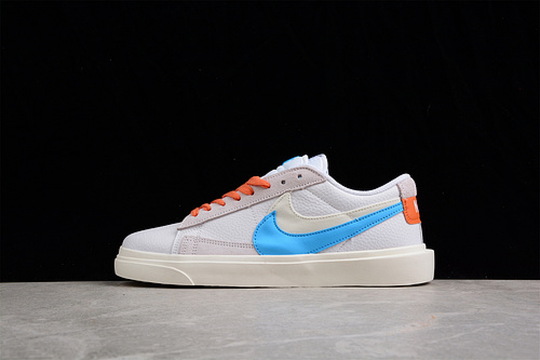 Sacai [BV0076-104]-[SACAI X BLAZER LOW WHITE/BLUE/ORANGE]-[WOMAN:36-39]-[MAN:40-45], photo 1