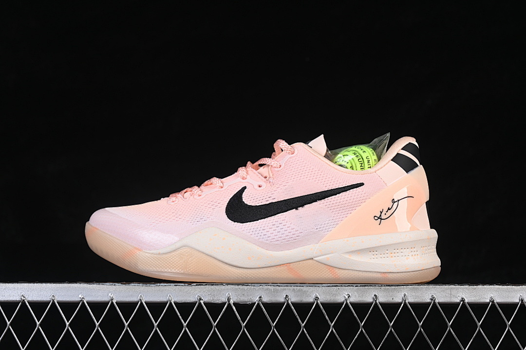 Nike [HQ3138-800]-[KOBE 8 PROTRO CRIMSON TINT/BLACK/GUAVA ICE]-[WOMAN:39]-[MAN:40-47.5] - Image 2