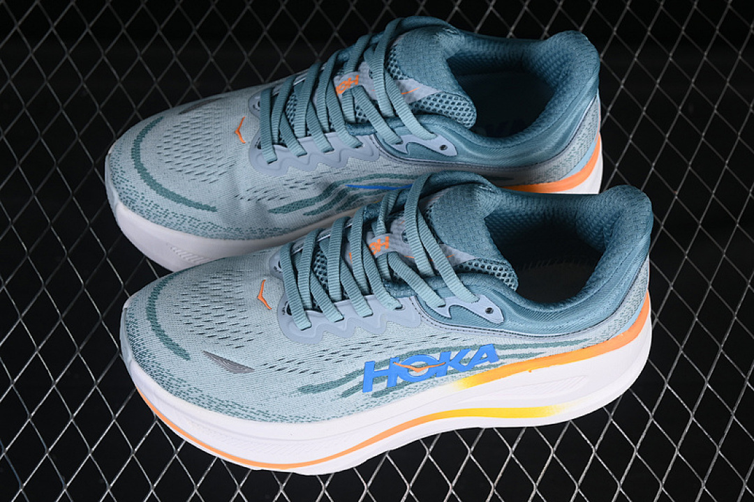 On Running [1162011 GYBU]-[HOKA ONE BONDI 9 WHITE/BLUE/GREY]-[WOMAN:36-39]-[MAN:40-45] - Image 11
