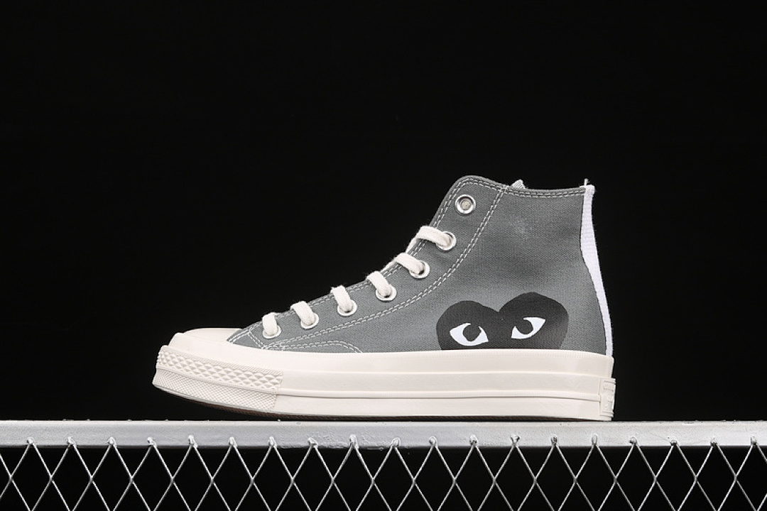 Converse Converse COMME DES GARÇONS PLAY X CHUCK TAYLOR ALL-STAR 70S HIGH STEEL GRAY/EGRET/BLACK · 171847C, photo 1