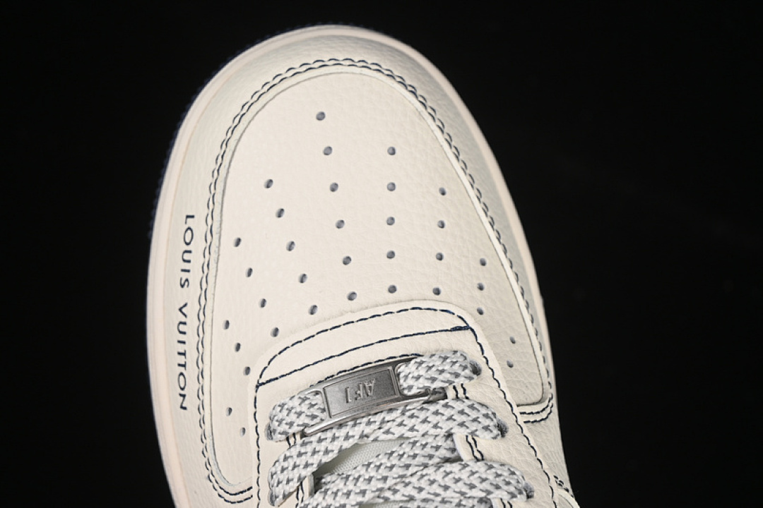 Nike [XX3168-160]-[AIR FORCE 1 07 LOW LV WHITE/BLUE/BLACK]-[WOMAN:36-39]-[MAN:40-45] - Image 10