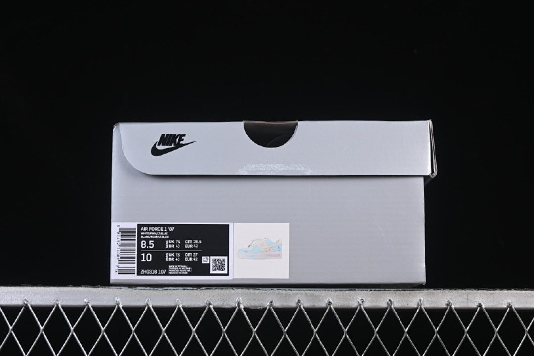 Nike [ZH0316-107]-[AIR FORCE 1 07 LOW WHITE/BLUE/PINK/BEIGE]-[WOMAN:36-39]-[MAN:40-45] - Image 12