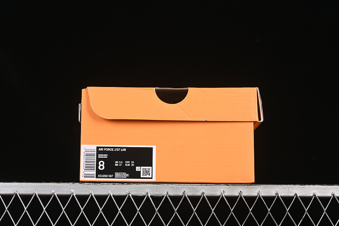 Nike [XS1958-587]-[AIR FORCE 1 07 LOW LV WHITE/GREY/BLACK]-[WOMAN:36-39]-[MAN:40-45] - Image 12