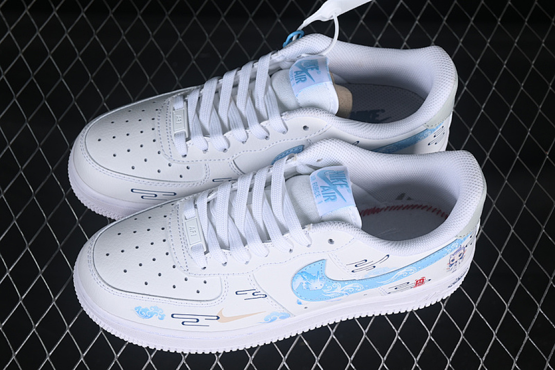 Nike [HF0022-010]-[AIR FORCE 1 07 LOW WHITE/BLUE]-[WOMAN:36-39]-[MAN:40-45] - Image 11
