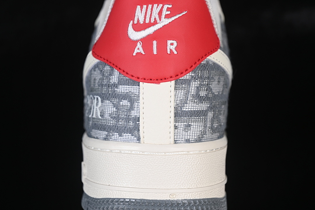 Nike [DN1688-812]-[AIR FORCE 1 07 LOW WHITE/GREY/RED]-[WOMAN:36-39]-[MAN:40-45] - Image 7