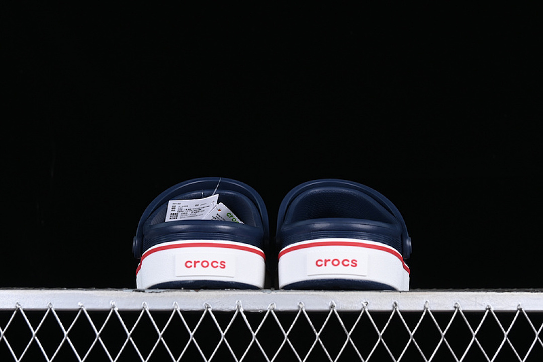 Crocs [CTOCS FLAT HOLE SANDALS BLUE/WHITE]-[WOMAN:34-39]-[MAN:40-46] - Image 7