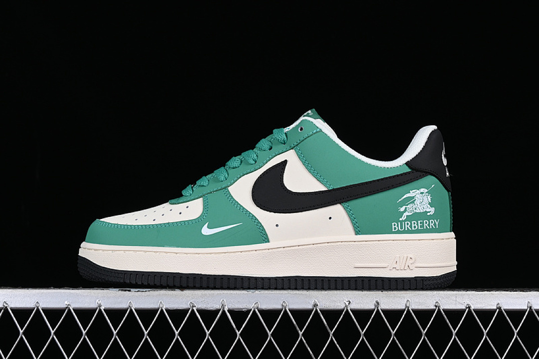 Nike [BS9055-708]-[AIR FORCE 1 07 LOW WHITE/BLACK/GREEN]-[WOMAN:36-39]-[MAN:40-45], photo 1