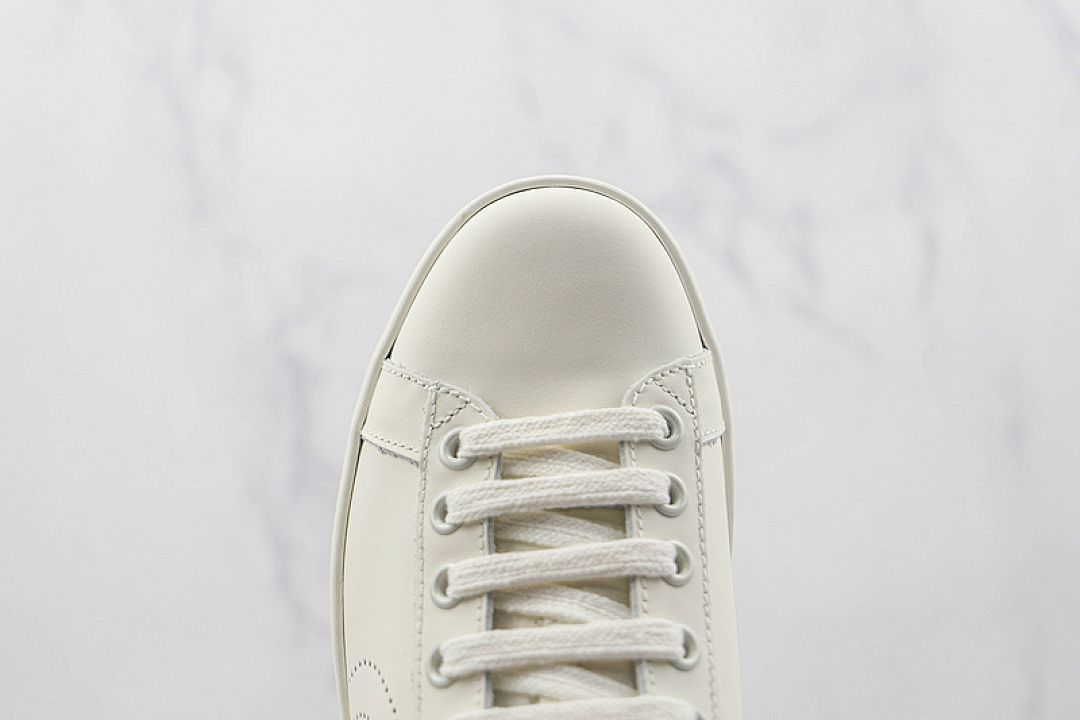 Gucci [GU*CCI ACE EMBROIDERED LOW-TOP SNEAKERS WHITE/WHITE/LIGHT GREY]-[WOMAN:35-39]-[MAN:40-44] - Image 6
