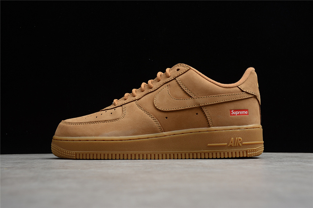 Nike [DN1555-200]-[SUPPEME X AIR FORCE 1 LOW FLAX WHEAT/WHEAT/WHEAT]-[WOMAN:36-39]-[MAN:40-45], photo 1