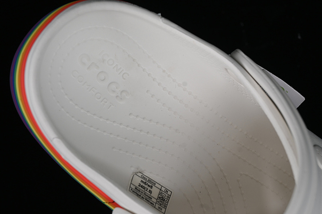 Crocs [CROCS CROCBAND PLATFORM RAINBOW WHITE/RAINBOW COLOR]-[WOMAN:34-42] - Image 4