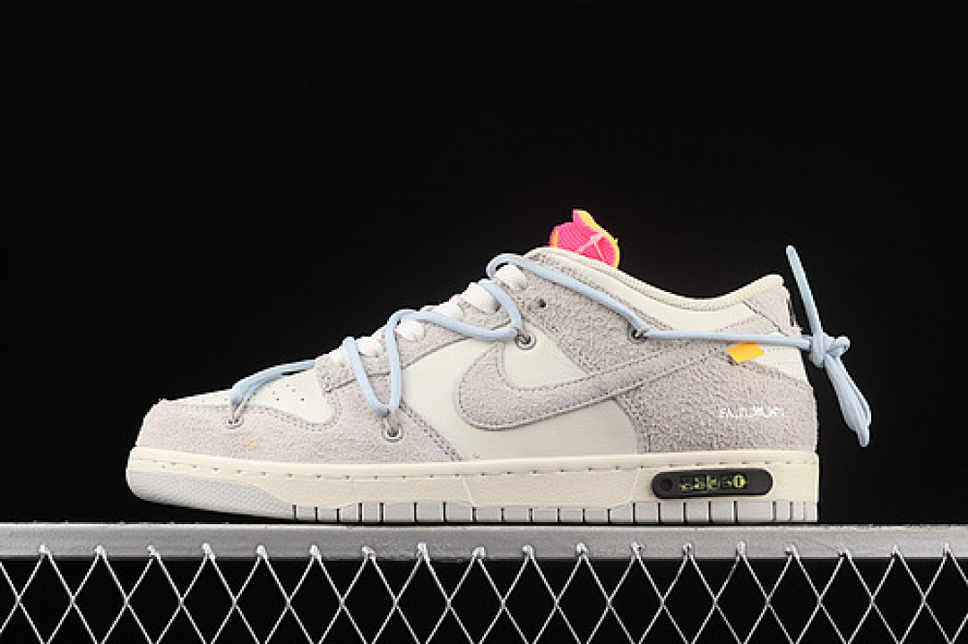 Unbranded [DJ0950-113]-[OW X SB DUNK LOW LOT 38 OF 50 SAIL/NEUTRAL GREY/PSYCHIC BLUE]-[UNISEX:36-47.5], photo 1