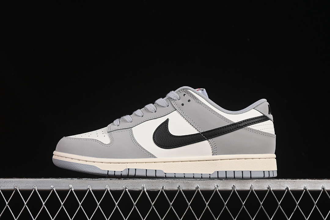 Unbranded [IB3079-101]-[SB DUNK LOW WHITE/BLACK/GREY]-[MAN:40-46], photo 1