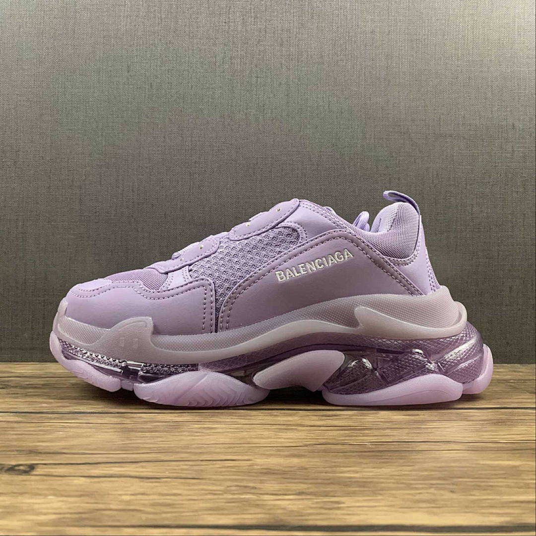 Purple [BA*LEN*CIAGA TRIPLE S SNEAKERS PURPLE/PURPLE/PURPLE]-[WOMAN:35-40], photo 1