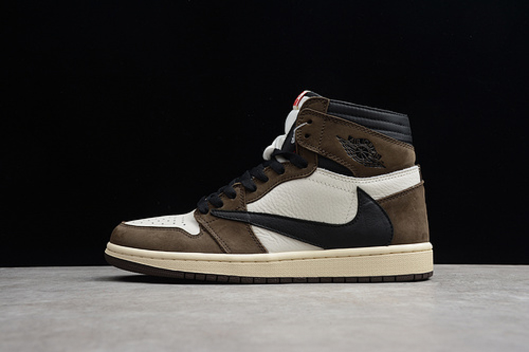 Jordan ST AIR Jordan 1 HIGH OG TS SP SAIL/BLACK-DARK MOCHA-UNIVERSITY RED · CD4487-100, photo 1