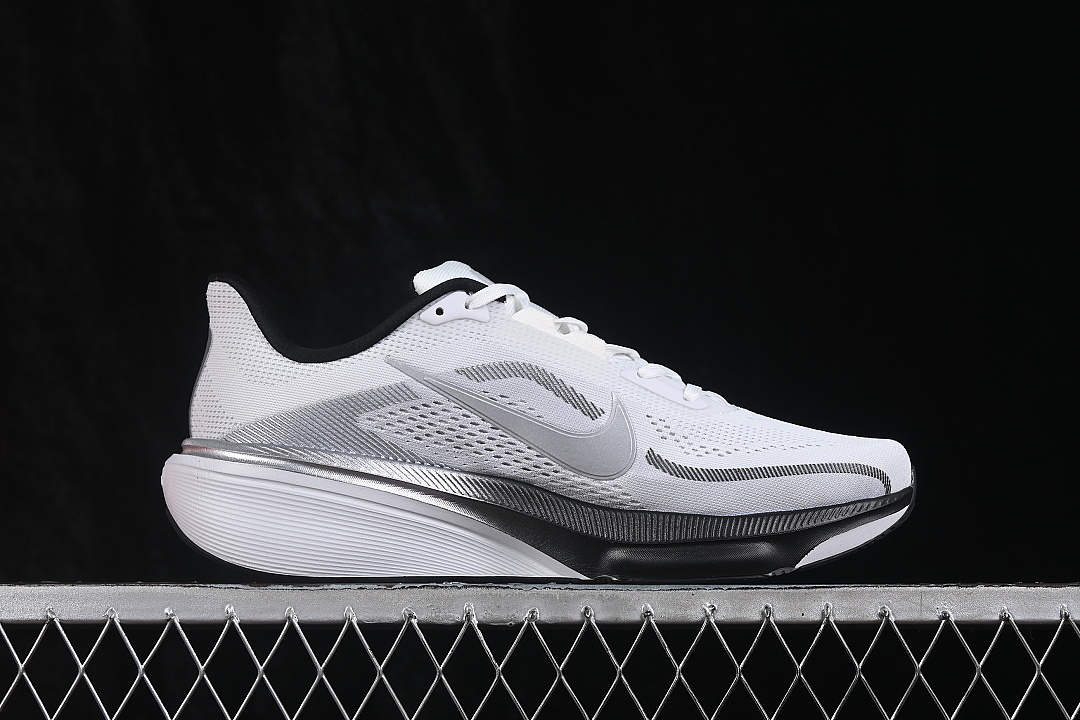 Nike [II7210-100]-[AIR ZOOM PEGASUS 42 BREATHABLE SHOES GREY/WHITE/BLACK]-[WOMAN:39]-[MAN:40-45] - Image 15