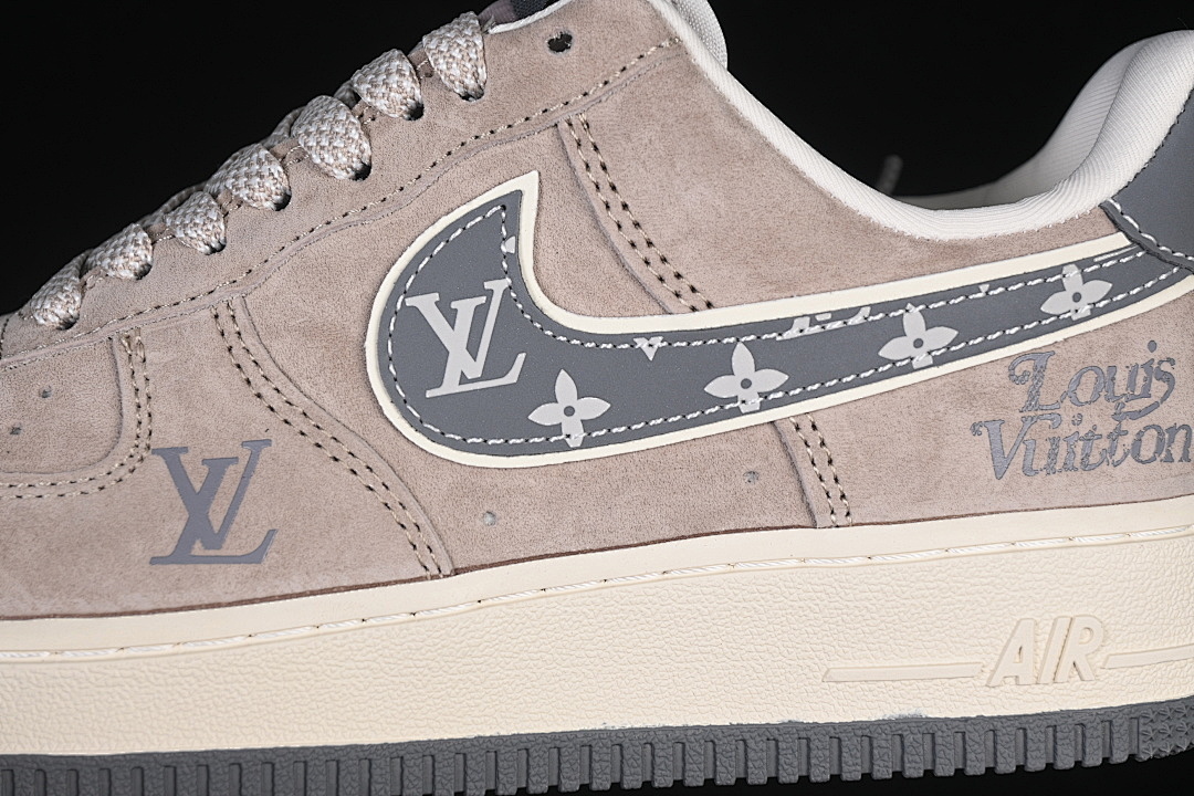 Nike [KL1688-003]-[AIR FORCE 1 07 LOW CASUAL SNEAKERS BROWN/GREY]-[WOMAN:36-39]-[MAN:40-45] - Image 8
