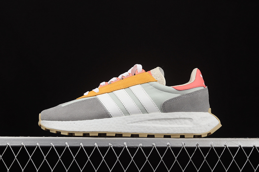 Unbranded [GY1033]-[RETROPY E5 SHOES CLOUD WHITE/ORANGE-DARK GREY]-[WOMAN:36-39]-[MAN:40-45], photo 1