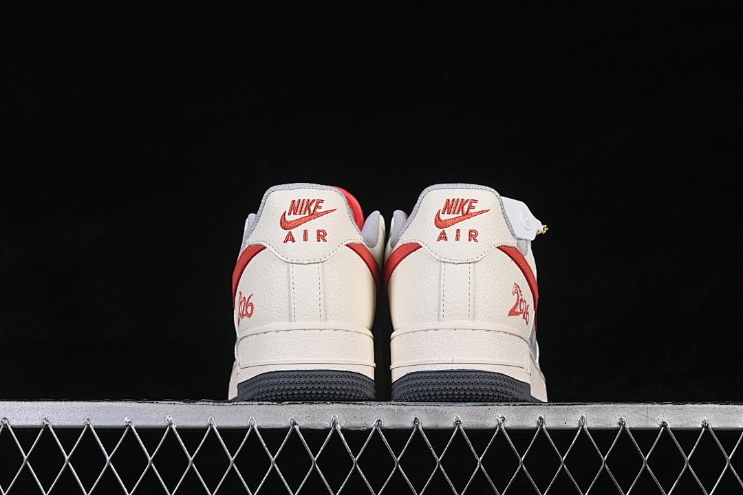 Nike [QW5288-120]-[AIR FORCE 1 07 LOW CASUAL SNEAKERS WHITE/GREY/RED]-[WOMAN:36-39]-[MAN:40-45] - Image 14