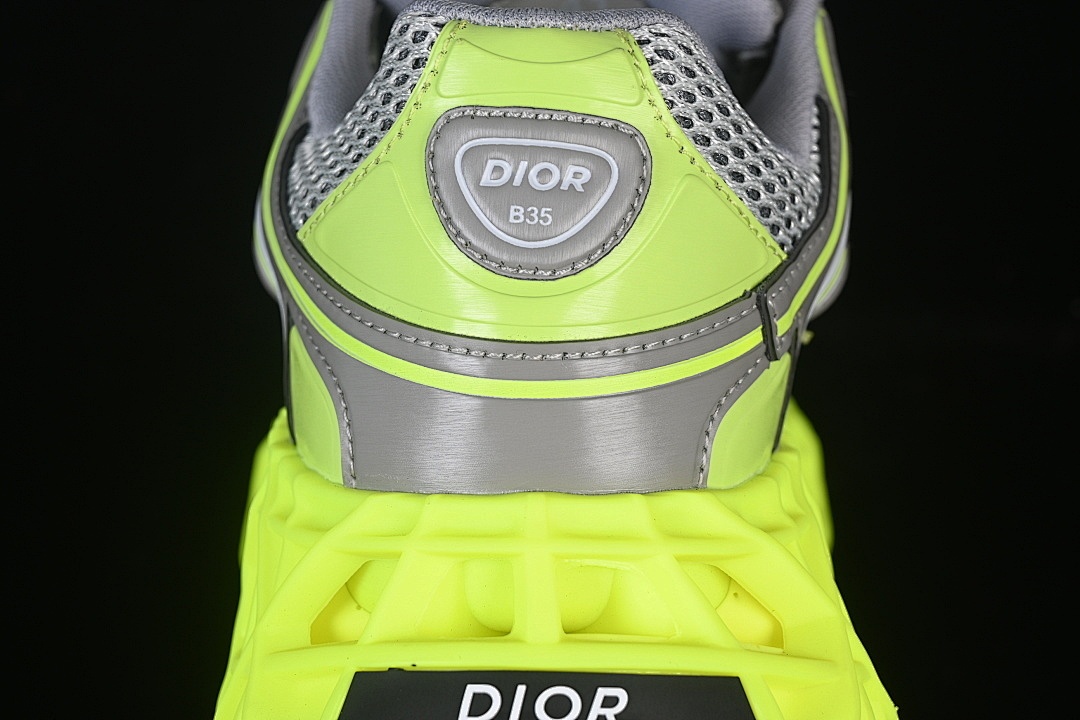 Dior [LOW-TOP CASUAL SPORTS SHOES GREY/YELLOW]-[WOMAN:36-39]-[MAN:40-46] - Image 7