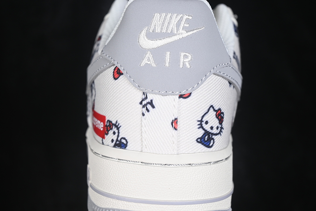 Nike [NH0601-608]-[AIR FORCE 1 07 LOW CASUAL SNEAKERS WHITE/GREY]-[WOMAN:36-39]-[MAN:40-45] - Image 7