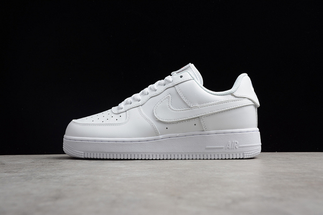 Nike [AH8462-102]-[AIR FORCE 1 07' QS LOW SWOOSH PACK TRIPLE WHITE]-[WOMAN:36-39]-[MAN:40-44.5]-[OG00152], photo 1