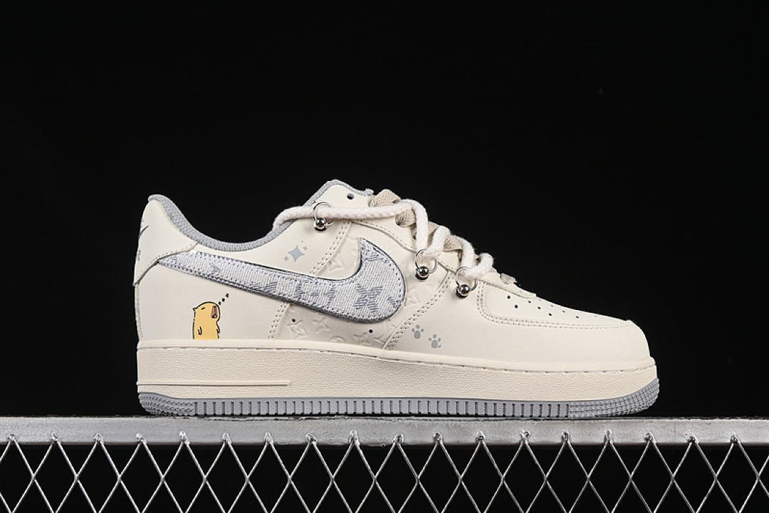 Nike [LV0506-220]-[AIR FORCE 1 07 LOW CAPYBARA FRANKENSTEIN BEIGE/GREY/WHITE]-[UNISEX:36-45] - Image 16