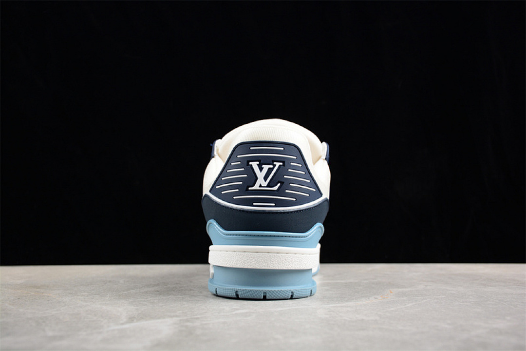 Louis Vuitton [LOUIS VUITTON TRAINER SNEAKER LOW L*V WHITE/BLUE]-[WOMAN:35-39]-[MAN:40-45] - Image 11