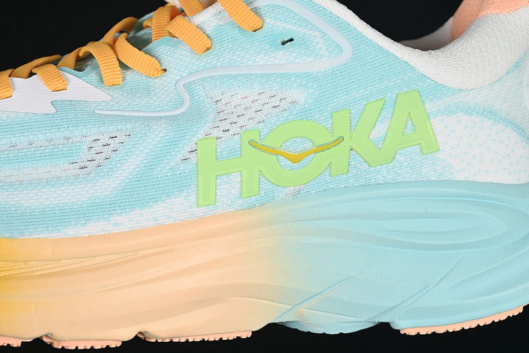 On Running [1162030 BPRK]-[HOKA ONE CLIFTON 10 WHITE/BLUE/GREEN/ORANGE]-[WOMAN:36-39]-[MAN:40-45] - Image 8