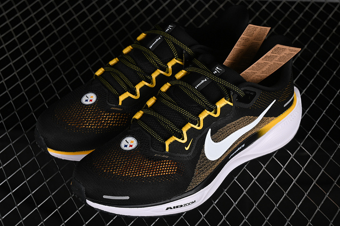 Nike [FZ5097-001]-[NFL X AIR ZOOM PEGASUS 41 BLACK/WHITE/WHITE/UNIVERSITY GOLD/BLACK]-[MAN:39-46] - Image 10