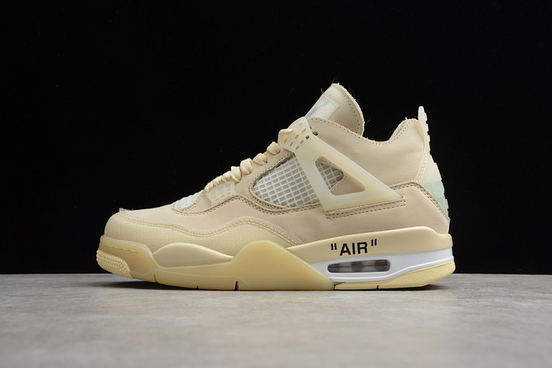 Jordan OW X AIR Jordan 4 SP SAIL/MUSLIN-WHITE-BLACK · CV9388-100, photo 1