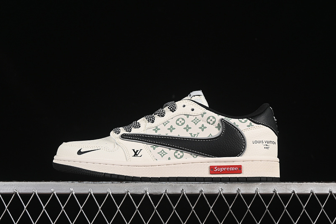 Jordan [YX5066-335]-[TRAVIS SCOTT X FRAGMENT DESIGN AIR JORDAN 1 LOW OG SP WHITE/GREY/BLACK]-[36-45], photo 1
