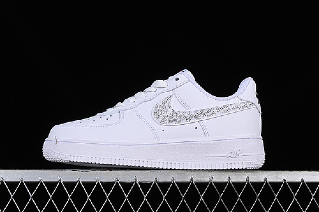 Nike Nike AIR FORCE 1 07 LOW JUST DO IT WHITE/GREY/BLACK · BQ5361-100, photo 1