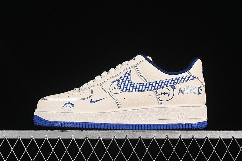 Nike Nike AIR FORCE 1 07 LOW WHITE/BLUE · DF0188-053, photo 1