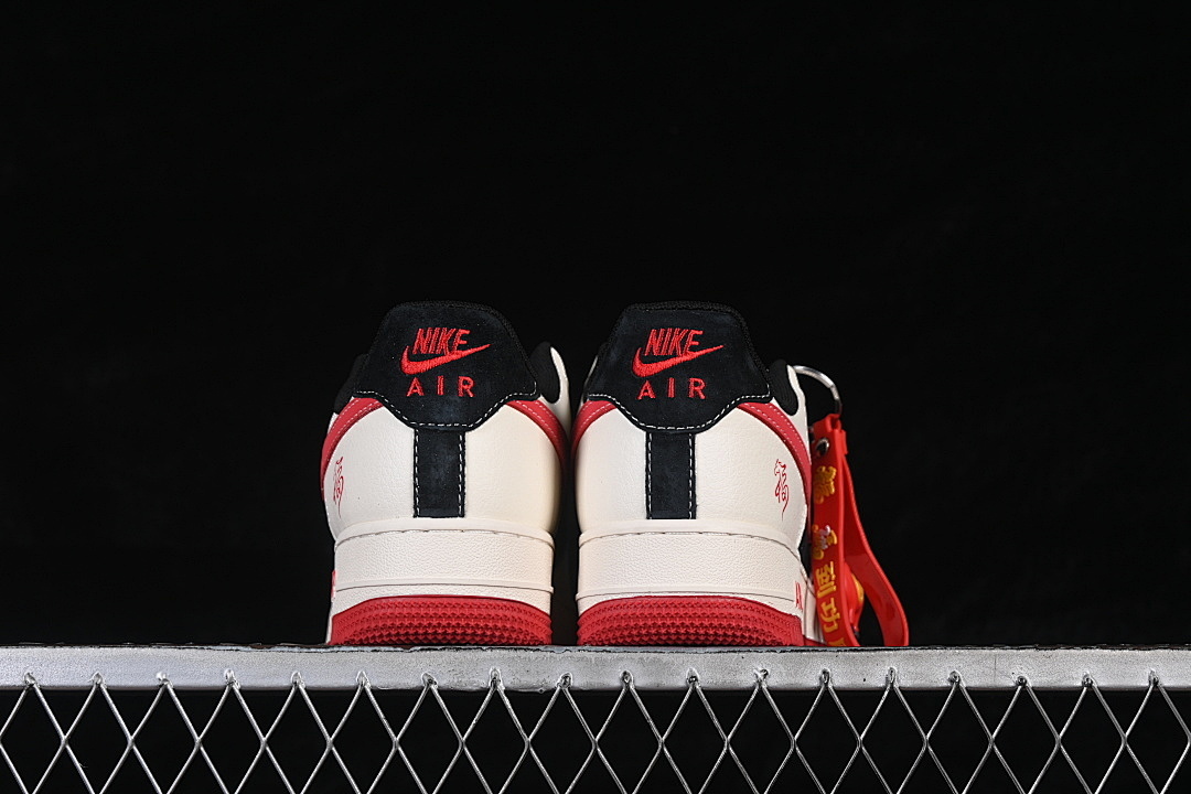 Nike [XD0028-016]-[AIR FORCE 1 07 LOW CASUAL SNEAKERS WHITE/BLACK/RED]-[WOMAN:36-39]-[MAN:40-45] - Image 14